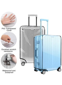 Muyixin 3 Pieces PVC Thicken Luggage Protective Covers Waterproof Suitcase Cover for Travel Luggage (20"+24"+28")  - Image 2