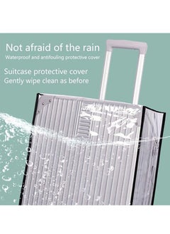 Muyixin 3 Pieces PVC Thicken Luggage Protective Covers Waterproof Suitcase Cover for Travel Luggage (20"+24"+28")  - Image 5