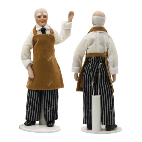iland Dollhouse People for 1 12 Scale Accessories Miniature 6 inch Dolls for Doll House Little People Figures Mini Dollhouse Family Set Porcelain Action Figures Cute Realistic - Image 5