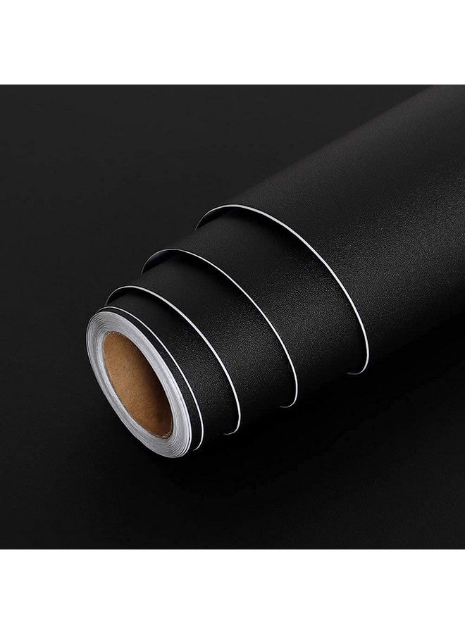 SUNBIRD Matte Self Adhesive Contact Paper Peel And Stick Waterproof Wallpaper Vinyl Self Adhesive Film (24 X 48 Inch Black Matte) - Image 1
