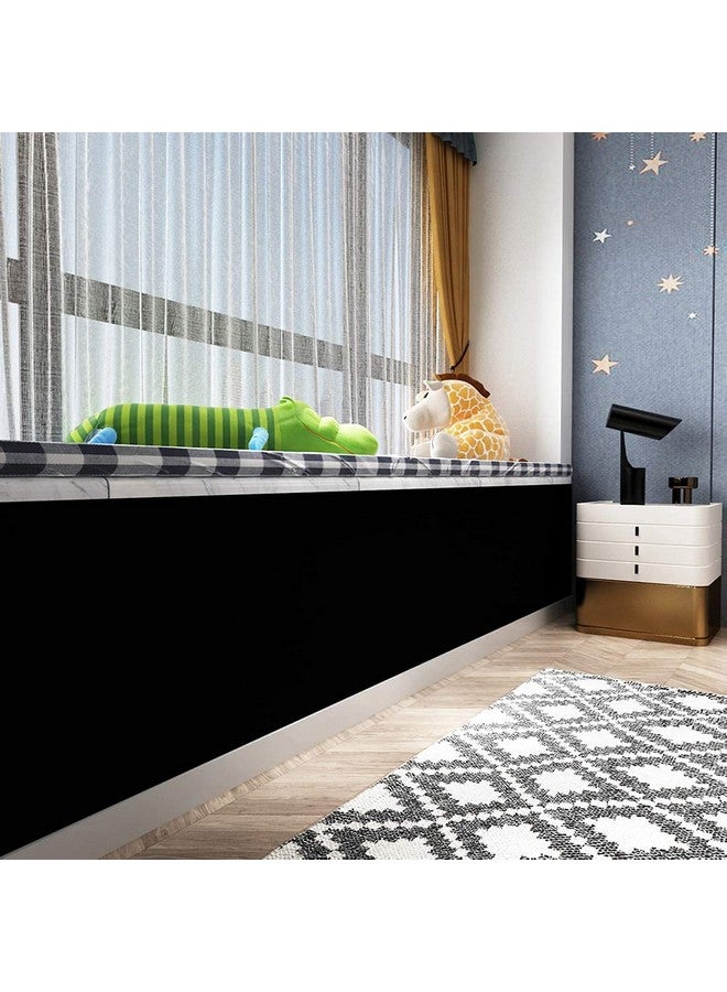 SUNBIRD Matte Self Adhesive Contact Paper Peel And Stick Waterproof Wallpaper Vinyl Self Adhesive Film (24 X 48 Inch Black Matte) - Image 2