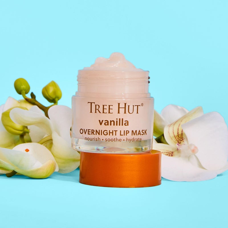 Tree Hut Vanilla Overnight Lip Mask, Deeply Hydrating Leave-On Treatment for Soft Lips, Self Care Essential, Holiday Gift & Stocking Stuffer, 6 oz - Image 2