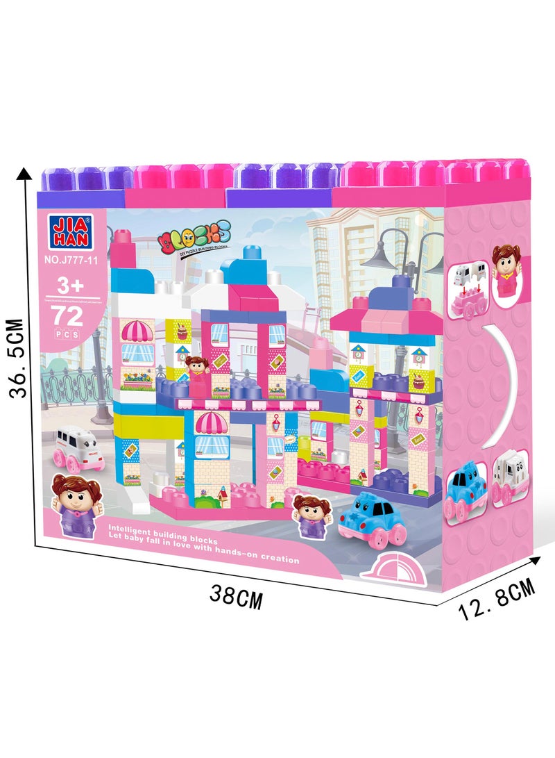 Girls' Set Building Blocks 72PCS  - Image 2