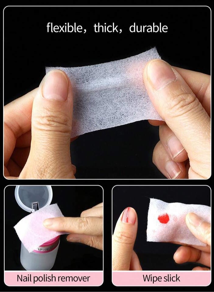 Nail Cleaning Wipes, Nail Polish Remover Wipes, Nail Care Wipes, 400 Count - Image 5