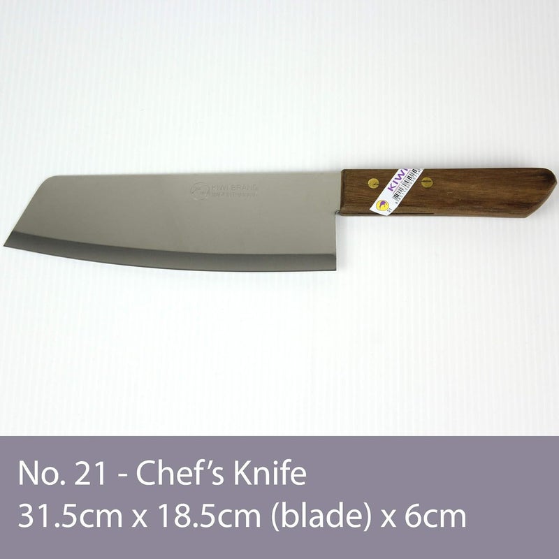 Kiwi Brand Stainless Steel 8 inch Thai Chef's Knife No. 21 - Image 2