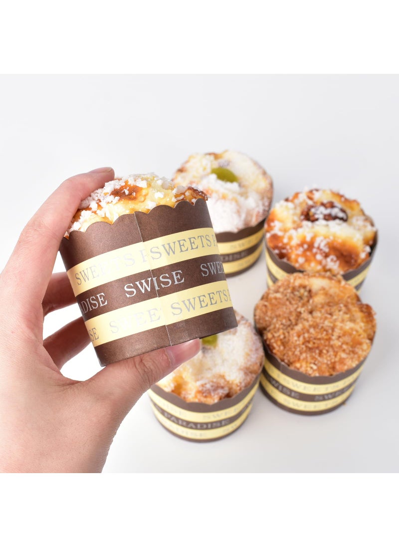 HOKPA HOKPA 6Pcs Fake Cupcake  Simulation Sprinkle Frosting Artificial Realistic Cake Food Muffin Bread Dessert Mixed Food Model Kitchen Decoration Bakery Display Props  - Image 4
