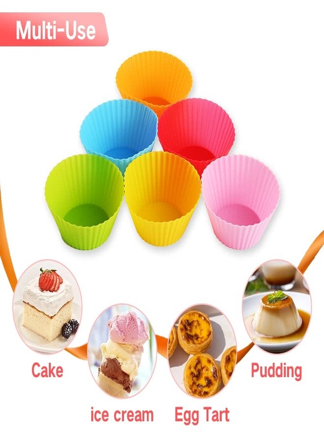 Abnaok 2PCS Silicone Air Fryer Egg Pan with 6PCS Reusable Silicone Baking Cups, Non-Stick Air Fryer Baking Pan, 3 Cavity Muffin Pans Muffin Cups for Baking - Image 5
