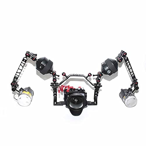 nitescuba NS10-H Underwater Camera Housing Carrier Aluminum Material with Extra Two Ball Mount and Tripod Mount Adaptor for gopro Suitable for nuaticam housing and NS10 Tray - Image 5