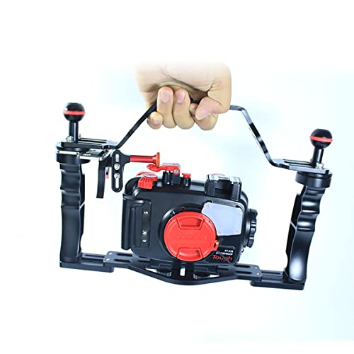 nitescuba NS10-H Underwater Camera Housing Carrier Aluminum Material with Extra Two Ball Mount and Tripod Mount Adaptor for gopro Suitable for nuaticam housing and NS10 Tray - Image 2