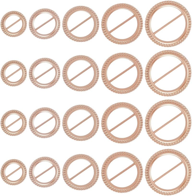 كلاراكو مشبك حلقي لحزام الحقيبة من كلاركو، مكون من 20 قطعة، مشبك حلقي لحزام الأوشحة - Image 1