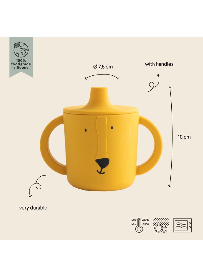 Trixie Silicone Sippy Cup With Handles - 200ml - Mr. Lion - Image 2
