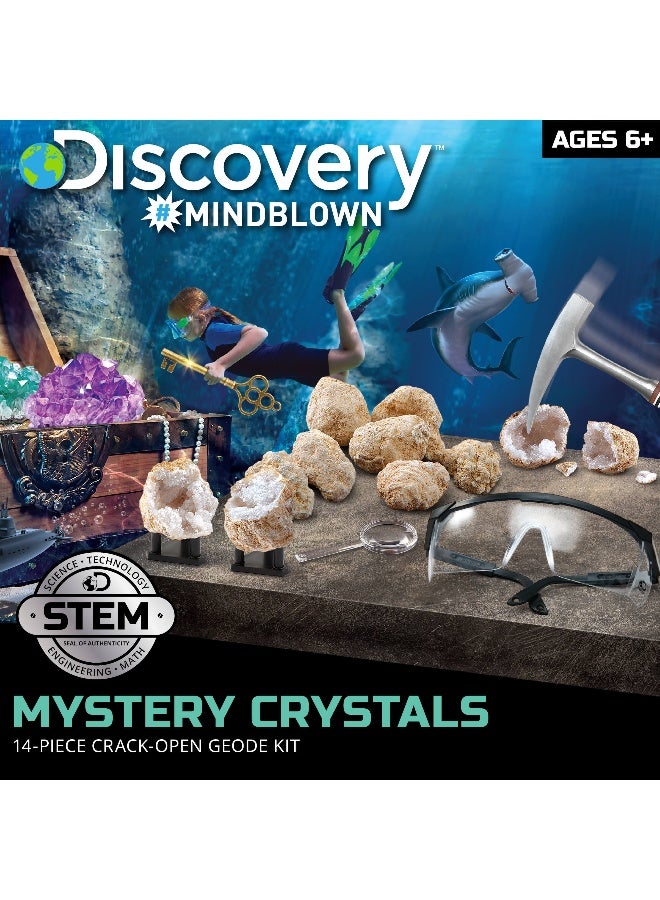 Discovery Mindblown Mystery Crystals Geode Excavation Kit (14 Pieces) - Image 2