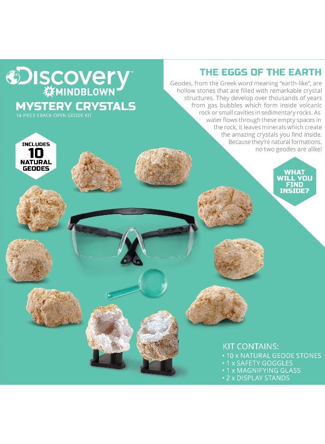 Discovery Mindblown Mystery Crystals Geode Excavation Kit (14 Pieces) - Image 3