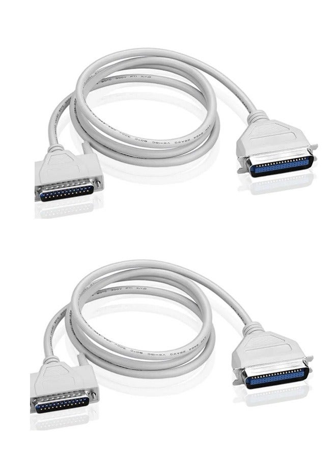 Taimi Pack of 2 Pin-36 Parallel LPT Printer Cable 3m - Image 1