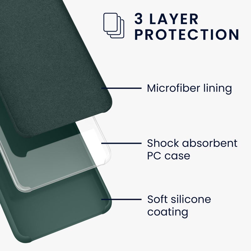 kwmobile TPU Silicone Case Compatible with Apple iPod Touch 6G / 7G (6th and 7th Generation) - Case Soft Flexible Protective Cover - Forest Green - Image 2