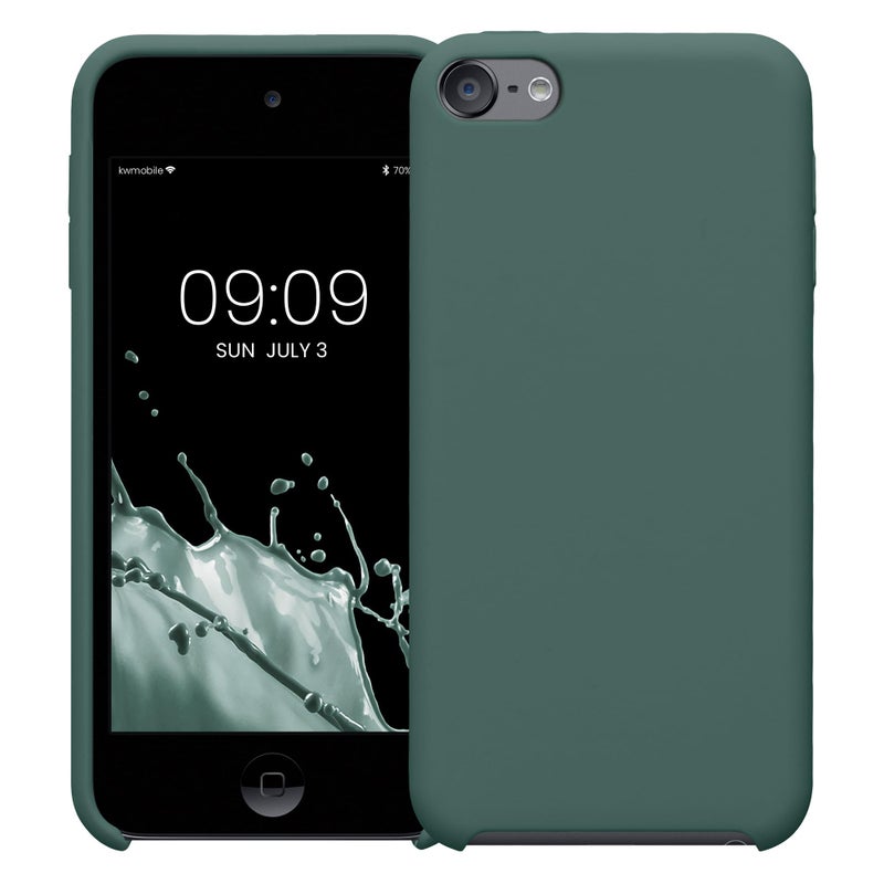 kwmobile TPU Silicone Case Compatible with Apple iPod Touch 6G / 7G (6th and 7th Generation) - Case Soft Flexible Protective Cover - Forest Green - Image 5