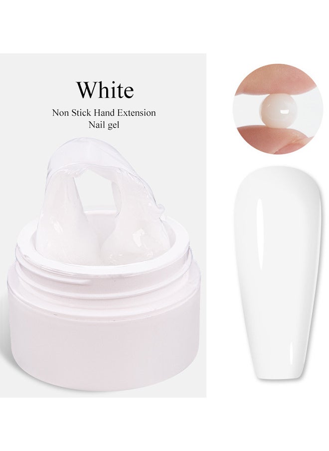LIMEGIRL Nail Sculpting Gel, Solid Sculpture Builder Gel For Nails, Non-Sticky Hand Solid Builder Gel, Upgrade Hard Nail Extension Gel, 3D Sculpting Gel For Nail Art Design Salon Nail Art (White Color)  - Image 2