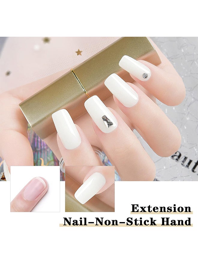 LIMEGIRL Nail Sculpting Gel, Solid Sculpture Builder Gel For Nails, Non-Sticky Hand Solid Builder Gel, Upgrade Hard Nail Extension Gel, 3D Sculpting Gel For Nail Art Design Salon Nail Art (White Color)  - Image 3