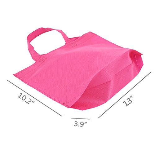 Shindel 24 Pack Reusable Gift Bag with Handles, 13" Goodie Treat Bags 8 Colors for Birthday Party Favors, Wedding, Baby Shower - Image 2