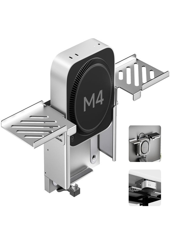 minisopuru قاعدة تثبيت Minisopuru المصنوعة بالكامل من الألومنيوم لجهاز Mac mini M4، تُوضع أسفل المكتب أو على الحائط، حامل VESA لجهاز Mac mini M4 مع منفذ HDMI يدعم دقة 4K بمعدل 60 هرتز، علبة SSD من نوع M.2 NVMe بسعة 8 تيرابايت، سرعة نقل بيانات 10 جيجابت في الثانية، ملحقات لجهاز Mac mini M4/M4 Pro 2024 - Image 1