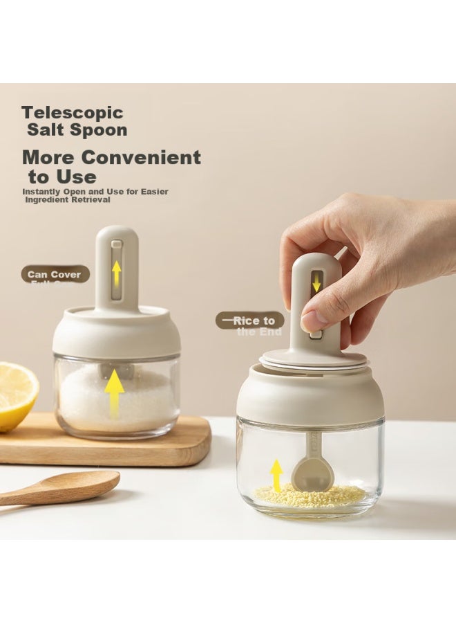 Taili Tai Li Seasoning Box Kitchen Seasoning Bottle Jar Salt Jar Seasoning Jar Seasoning Storage Box Sealed Household Spoon Cover Integrated - Image 2