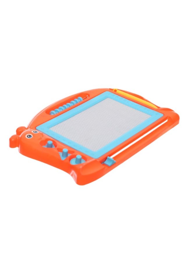 Plastic Magnetic Erasable Drawing And Writing Board With Creative Educational Operations Aiming To Teach Children- Orange - Image 2