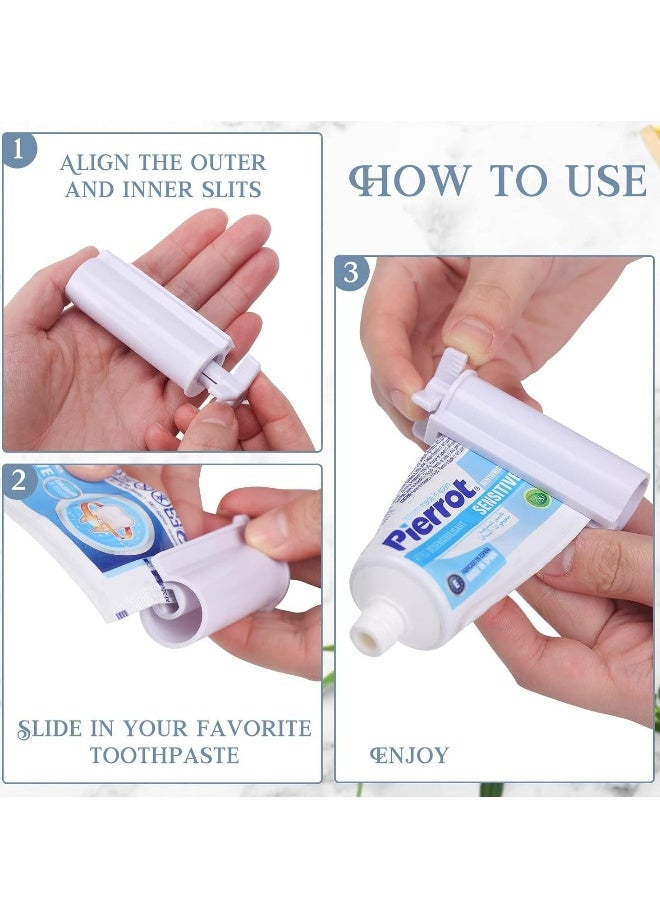 Toothpaste Squeezer, Creative Lazy Face Wash Mask Toothpaste Tube Roller Dispenser, Save Toothpaste, Cream, Home Essentials for Bathroom (6 Pack) - Image 4