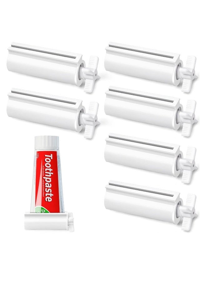 Toothpaste Squeezer, Creative Lazy Face Wash Mask Toothpaste Tube Roller Dispenser, Save Toothpaste, Cream, Home Essentials for Bathroom (6 Pack) - Image 1