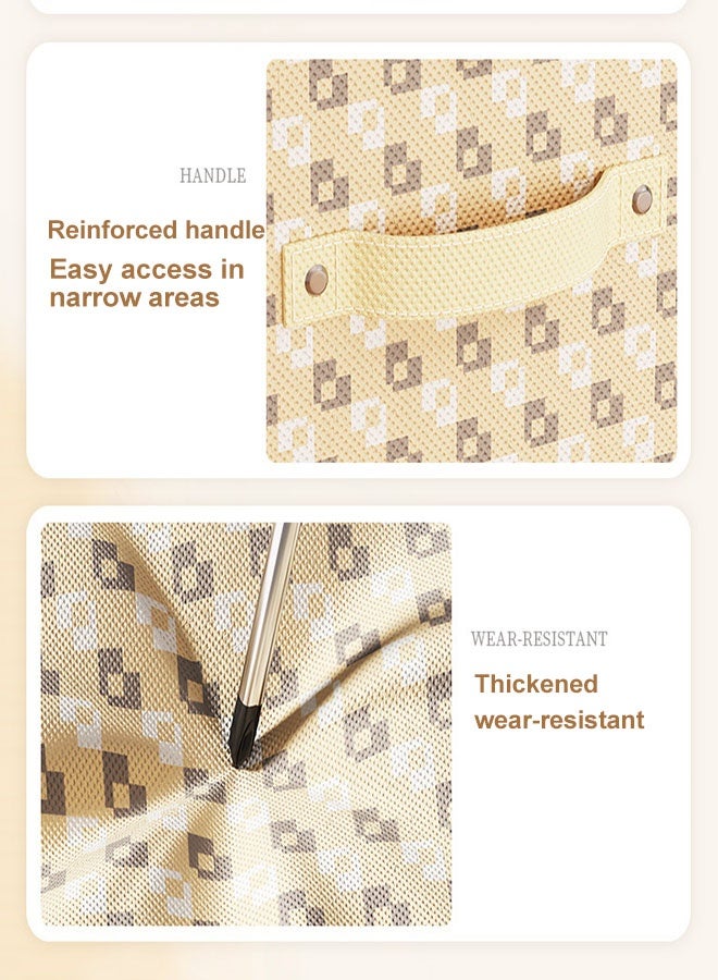 Storage Box, Large Capacity Wardrobe Clothes Organizer,Foldable Fabric Storage Box with Handles ,Multifunctional Underwear Socks Storage Box,Dustproof Drawer Organizers Box, Wardrobe Clothes Organizers Bins,Stackable Organizing Bins for Clothes, Jeans,Toys, Books, and Linens ,Perfect for Closets and Shelves - Image 5