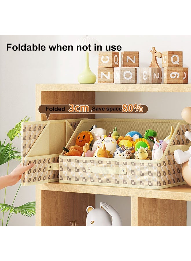 Storage Box, Large Capacity Wardrobe Clothes Organizer,Foldable Fabric Storage Box with Handles ,Multifunctional Underwear Socks Storage Box,Dustproof Drawer Organizers Box, Wardrobe Clothes Organizers Bins,Stackable Organizing Bins for Clothes, Jeans,Toys, Books, and Linens ,Perfect for Closets and Shelves - Image 3