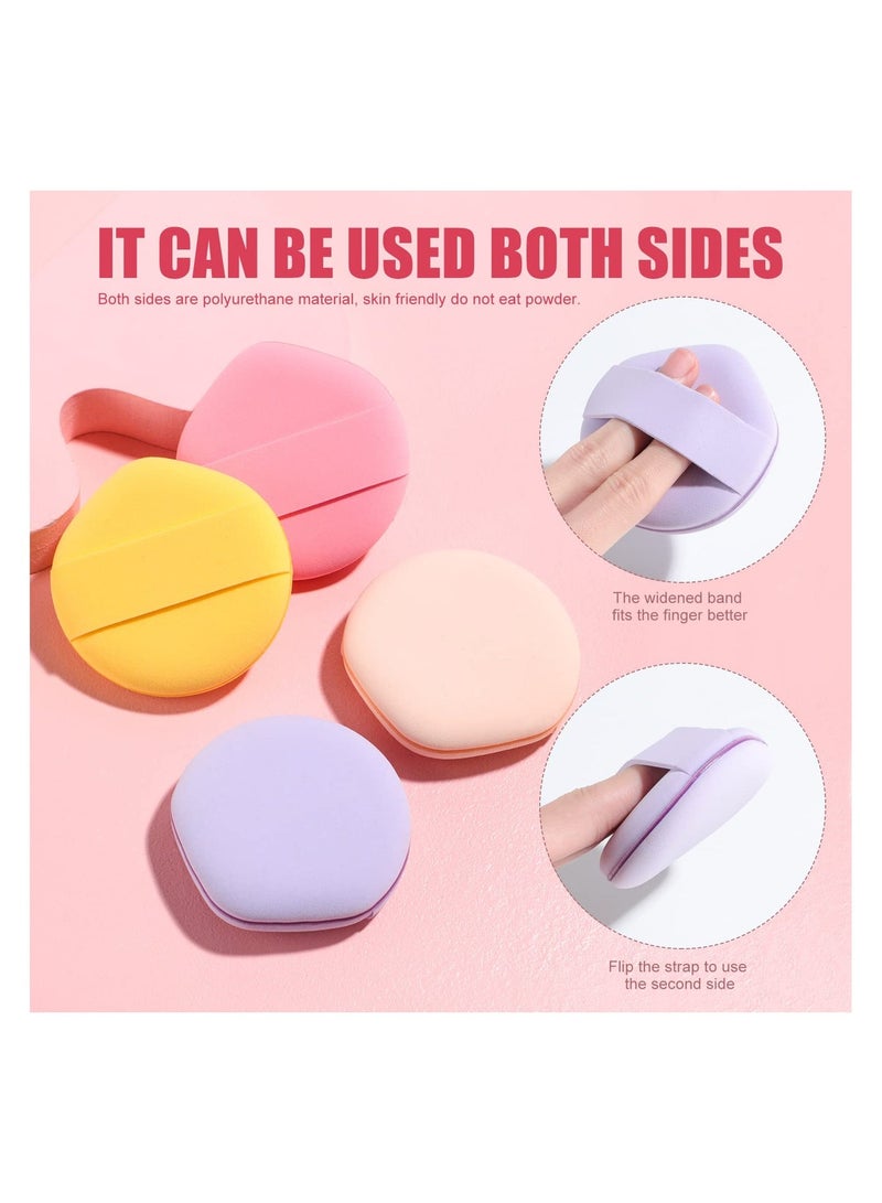 BS مول 4 PCS Foundation Sponge Blender Sponge for Liquid, Cream, And Powder (Pink/Rose Red/Yellow/Purple) - Image 4