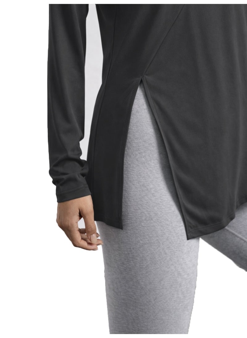 Nileton Sports Top - long sleeves side slit T-shirts - Long  Tee For Workout and Sportswear - Crew Neck Casual outdoor T-shirt for women - Image 5