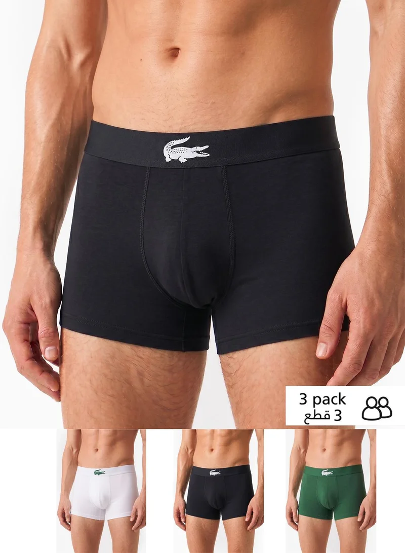 لاكوست 3-Pack Logo Trunks