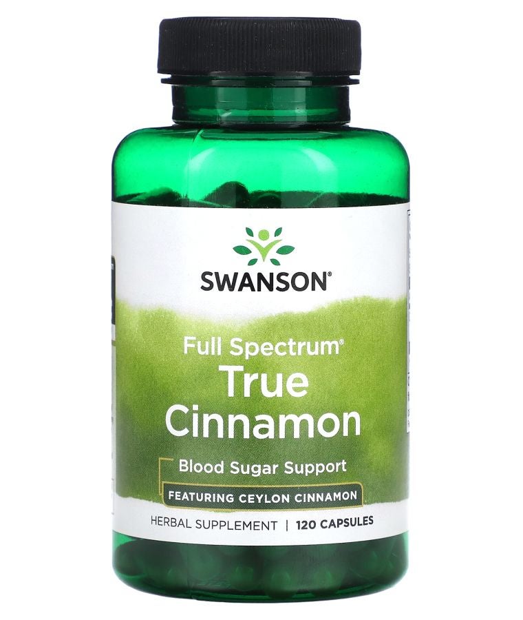 Full Spectrum True Cinnamon 120 Capsules (300 mg per Capsule)