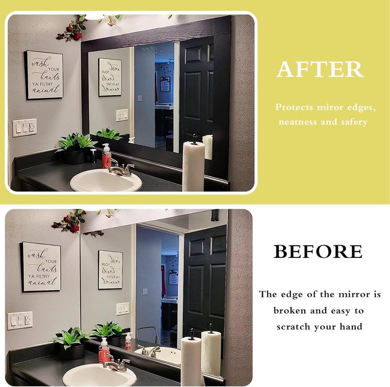 Teemall 10M Black Wood Grain Removable PVC Waterproof Border Wall Decor Removable Self Adhesive Kitchen Bathroom Tiles Sticker Wallpaper 4.2x390 (Black, 2" x 390") - Image 3