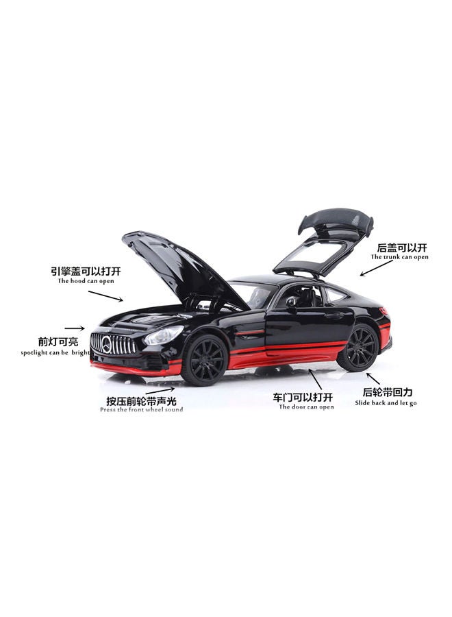 إسكدنيا نموذج سيارة لعبة لمجسم سيارة مرسيدس بنز AMG GTR متعدد الألوان 6.3x15x4سم - Image 4