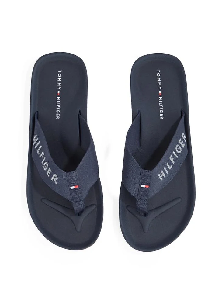 تومي هيلفيغر Monogram Beach Flip Flops
