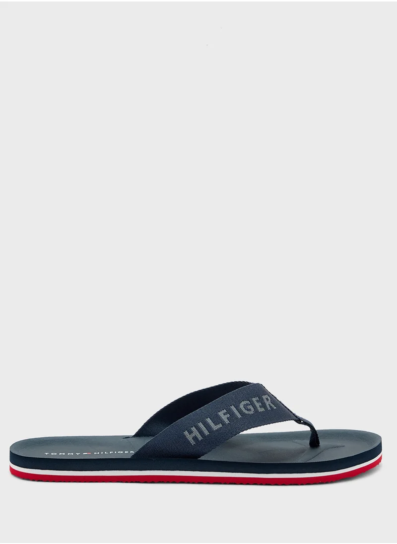 TOMMY HILFIGER Monogram Beach Flip Flops