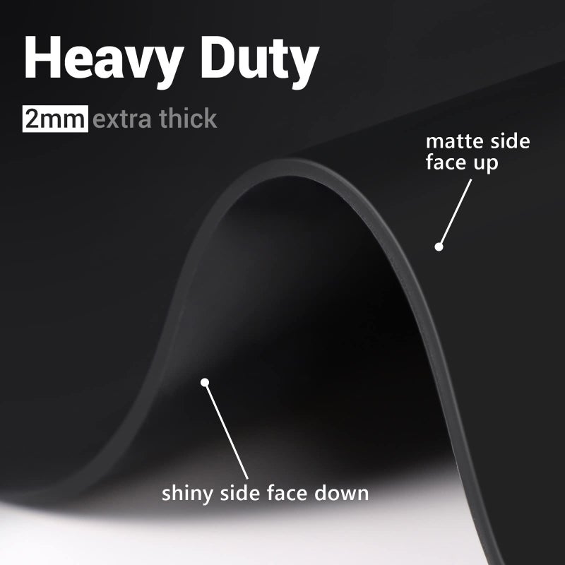 Ewen 25.6X17.7 Inch Large Silicone Kitchen Counter Mat  2Mm Thick Heat Resistant Countertop Protector  Silicone Mat Under Air Fryer  Toaster Oven  Microwave  Coffee Maker  Cutting Board  Drill  Black - Image 4
