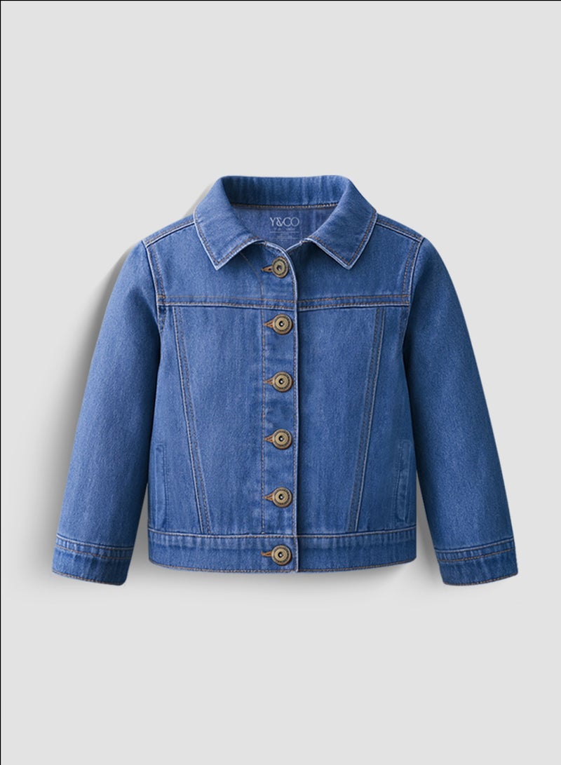 Y&CO Denim Shank Jacket for Girls - Image 1