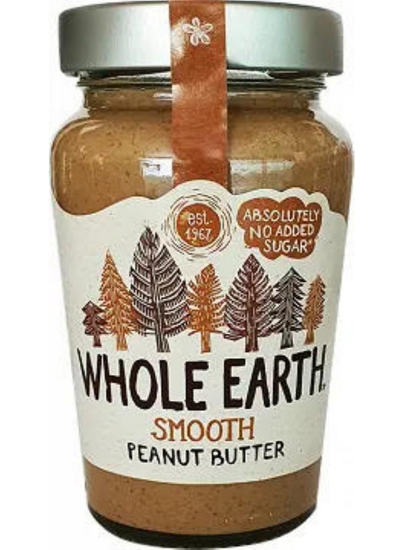 Whole earth Smooth Peanut Butter No Added Sugar 340G - Image 1