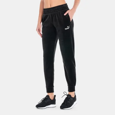 PUMA Women's ESS+ Velour Pants