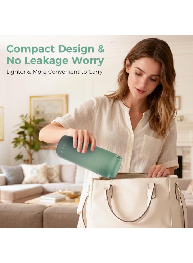 Momcozy Portable Breast Milk Cooler for Travel, 24H Ice-Free Cooling Breastmilk Storage Bottles Container, 12oz Leak Proof Outdoor Small Freezer - Image 3