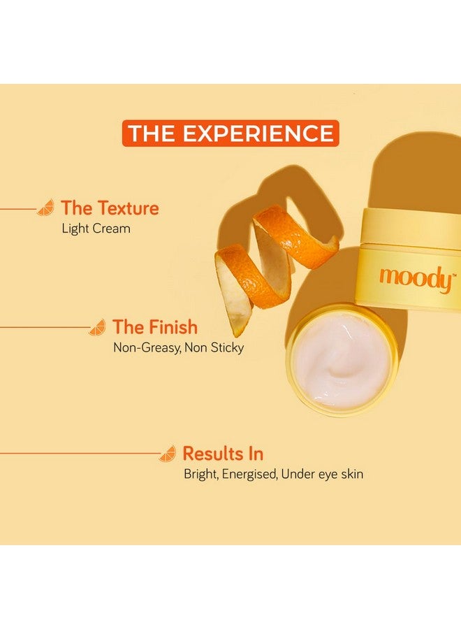  مودي كريم فيتامين C لتفتيح منطقة تحت العين مع الكافيين والنياسيناميد للهالات السوداء والانتفاخات والخطوط الدقيقة، 94% من المستخدمين لاحظوا انخفاض الهالات السوداء، نباتي 100% للنساء والرجال - Image 4