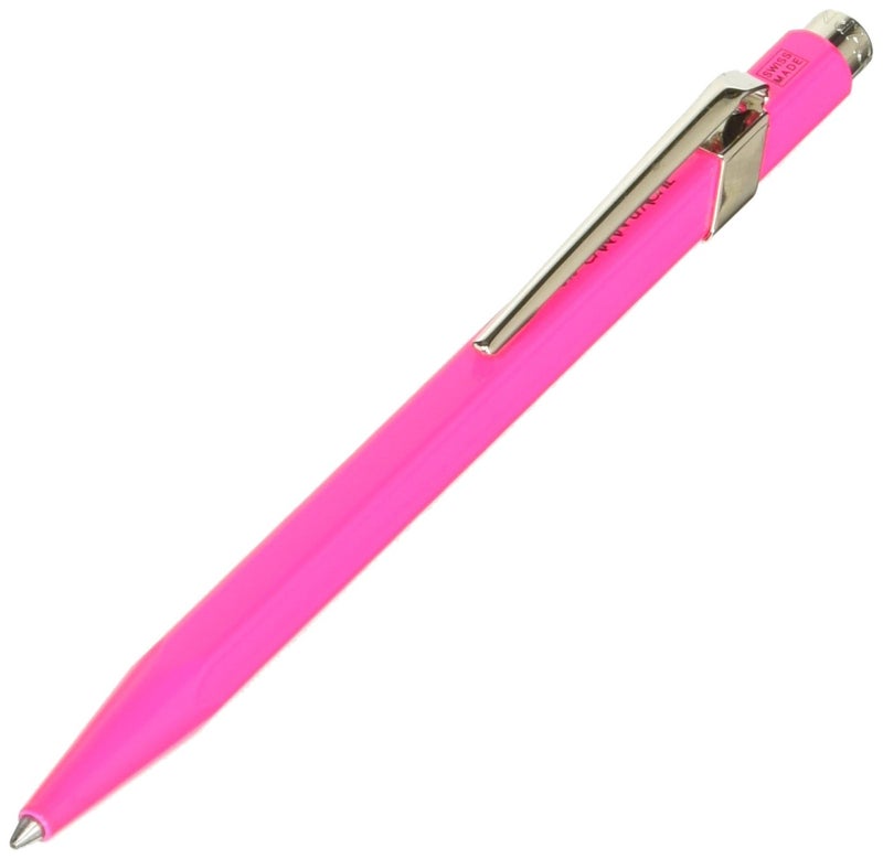 Caran D'ache Metal Collection Fluorescent Pink/Purple Ballpoint Pen (849.090) - Image 2