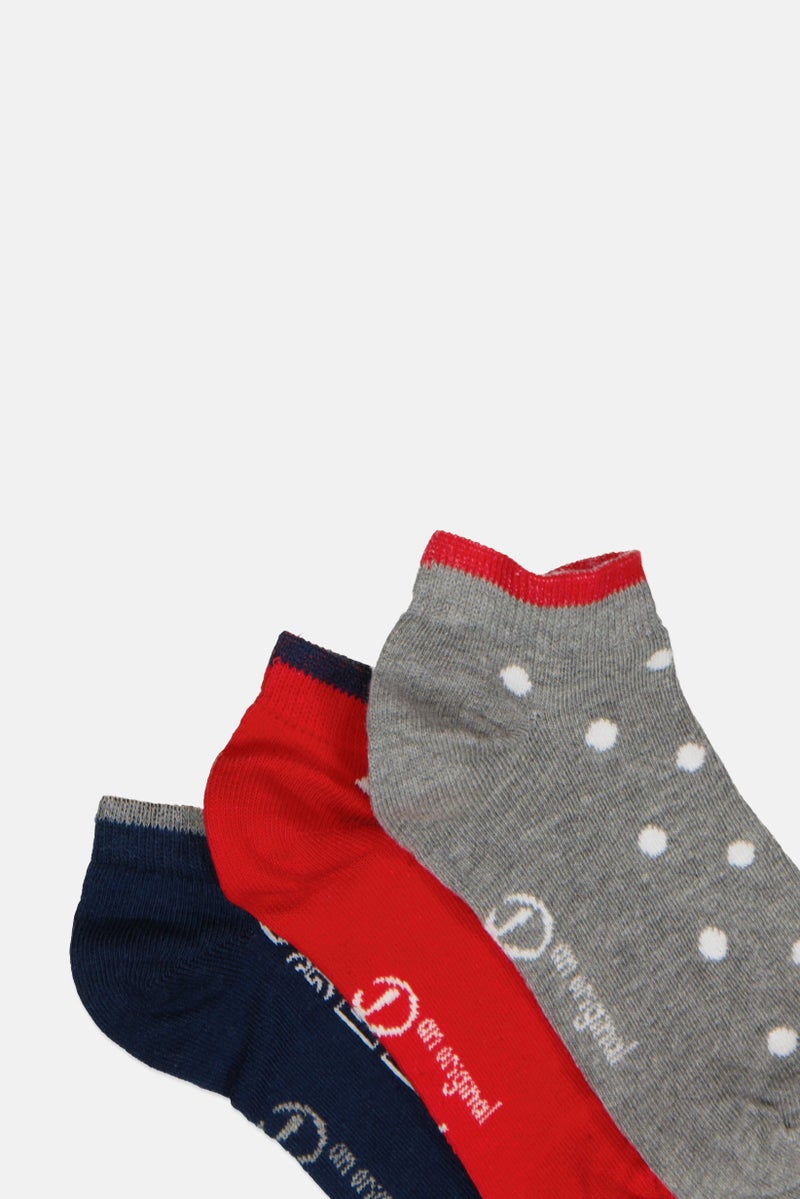 Original Penguin Kids Girl 5 Pairs Graphic Print Socks, Multicolor - Image 2