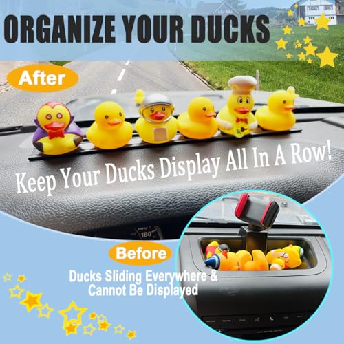 EJDRFN Duck Holder for Jeep WranglerAdjustable Ducks Mount Aluminium Alloy MaterialRubber Ducks Holder for Jeep DashDuck Plugs for Car Dashboard Decorations2 Pack - Image 3