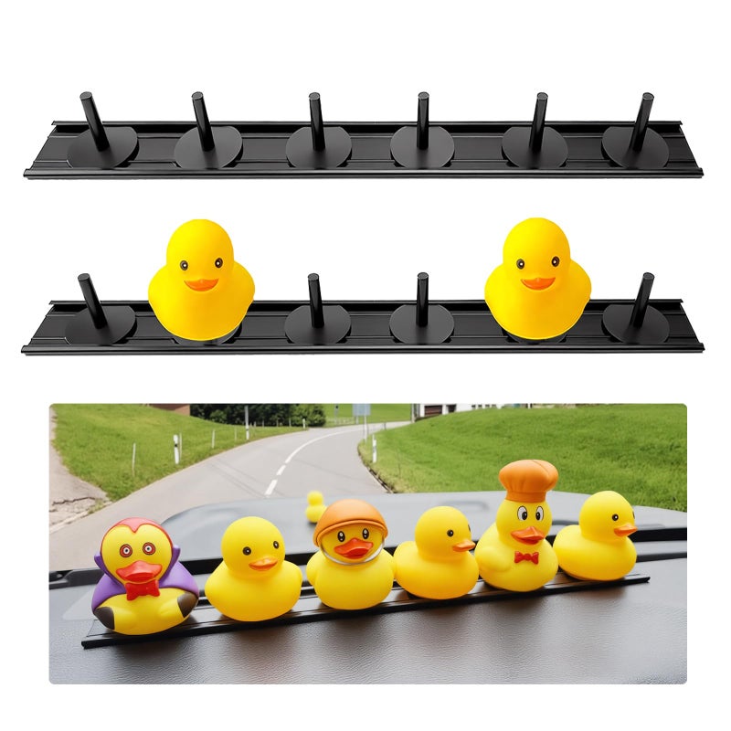 EJDRFN Duck Holder for Jeep WranglerAdjustable Ducks Mount Aluminium Alloy MaterialRubber Ducks Holder for Jeep DashDuck Plugs for Car Dashboard Decorations2 Pack - Image 2