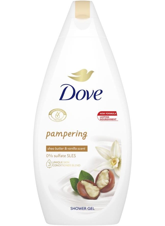 Dove Purely Pampering Shea Butter And Warm Vanilla Body Wash 500 ML  - Image 2