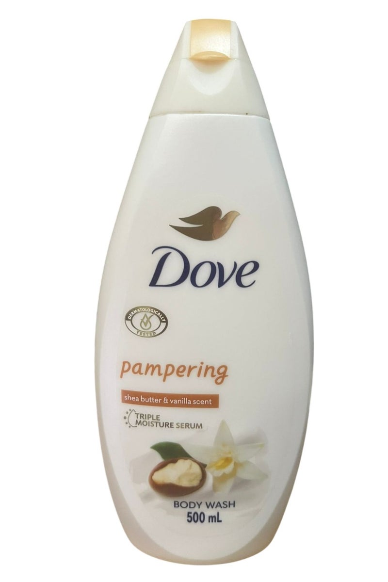 Dove Purely Pampering Shea Butter And Warm Vanilla Body Wash 500 ML - Image 2